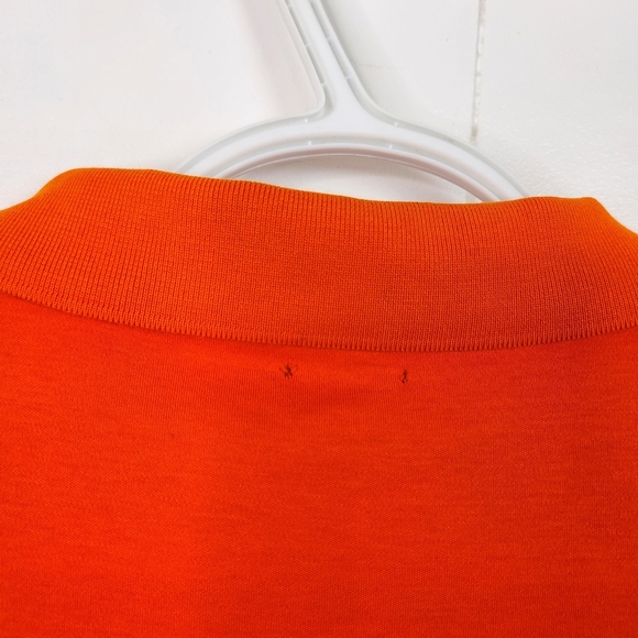 Polo Ralph Lauren Orange Pony Logo Short Sleeve Shirt Mens Size XXL Stretch - Picture 5 of 7